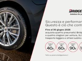 PROMOZIONE: BRIDGESTONE 2026 SICUREZZA E PERFORMANCE